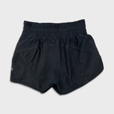 Lululemon Tracker Short V *4" Womens Size 4 Black Low Rise Athletic Lightweight