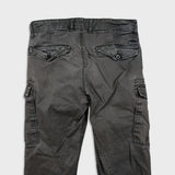 G-Star Raw Pants Mens 32x32 Gray Rovic Zip Straight Faded Wash Cargo Utility Trouser