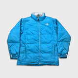 The North Face Jacket Womens Medium Blue Nuptse 600 Down Outdoor Puffer Coat