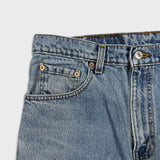 Vintage 90s Levi's 550 Jeans Mens 33x32 Blue Relaxed Fit Tapered Leg Light Wash Pants