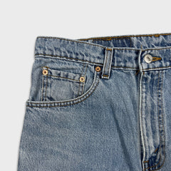 Vintage 90s Levi's 550 Jeans Mens 33x32 Blue Relaxed Fit Tapered Leg Light Wash Pants