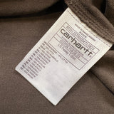 Carhartt WIP Long Sleeve Paisley Tee Buckeye Mens Large Brown Faded Shirt