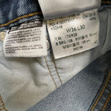Levi’s 514 Jeans Mens 36x30 Blue Straight Fit Medium Wash Faded Denim Pants