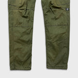G-Star Raw 3301 Pants Mens 34x33 Green Regular Taper Leg Cuff Cargo Trouser