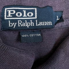 Vintage 90s Polo Ralph Lauren Shirt Mens Large Purple Pony Faded Preppy Shot Sleeve