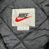 Vintage 90s Nike Jacket Mens Large Blue Big Swoosh 1/2 Zip Pullover Coat