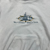 Vintage 90s Walt Disney World Tour Sweatshirt Mens Medium White Mock Neck USA