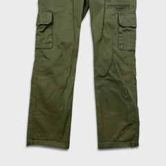 Dickies Pants Womens 32x31 Green Relaxed Faded Workwear Straight Leg Cargo