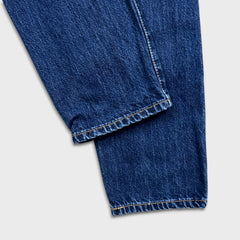 Levi's 501 T Jeans Mens 32x28 Blue Taper Fit Distressed Dark Wash Denim Pants