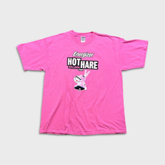 Vintage Y2K Hot Hare Balloon Tour T Shirt Mens XL Pink Energizer Bunny Balloon Tee
