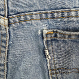 Vintage 90s Levi's 547 Jeans Mens 38x30 Blue Light Wash White Tab Straight Leg Relaxed Fit Denim
