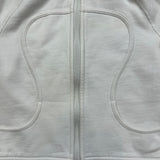 Lululemon Scuba Hoodie Womens Size 6 White Full Zip Hooded Sweatshirt
