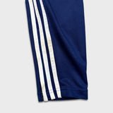 Adidas Track Pants Mens Small Blue Essentials 3 Stripe Training Athletic Jogger