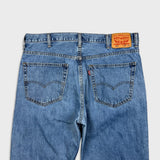 Levi's 550 Jeans Mens 38x32 Blue Relaxed Straight Fit Light Wash Baggy Denim Pants