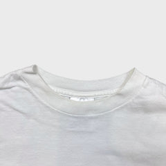 Vintage Y2K Blank T Shirt Mens Medium White Tennessee River Distress Short Sleeve Tee