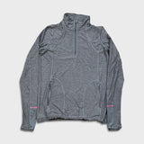 Lululemon Pace Pusher 1/2 Zip Womens Size 8 Gray Athletic Yoga Track Top