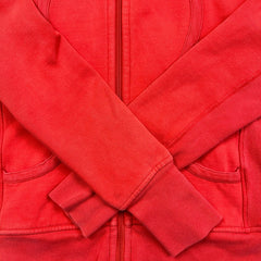 Lululemon Scuba Hoodie Womens Size 10 Red Full Zip Sports Hooded Sweater