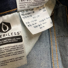 Levi's 510 Skinny Jeans Mens 31x34 Blue Dark Wash Stretch Mid Rise Tapered Leg Denim Pants