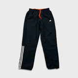 Adidas Track Pants Mens Large Black Climalite 3 Stripe Athletic Training