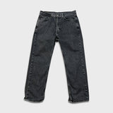 Levi's 505 Jeans Mens 32x26 Black Regular Fit Straight Leg Dark Wash Denim Pants