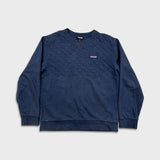 Patagonia Organic Cotton Quilt Sweatshirt Mens Medium Blue Crewneck Pullover