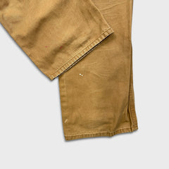 Dickies Pants Mens 40x32 Tan Double Knee Distress Carpenter Fade Canvas Workwear