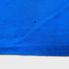 Burberry Brit T Shirt Mens Medium Blue Equestrian Knight Logo Casual Tee