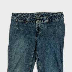 Silver Jeans Womens 32x35 Blue Flare Leg Bootcut Low Rise Dark Wash Y2K Denim Pants