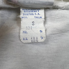 Vintage 80s Peter Mussfeldt Acapulco T Shirt Mens Small White Single Stitch Art Tee