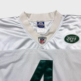 Vintage 2008 Reebok Brett Favre #4 New York Jets Jersey Mens Large White Stitched NFL Football