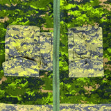 Canadian CADPAT Digital Woodland Camo Combat Fleece Jacket Mens XL Green Full Zip Military
