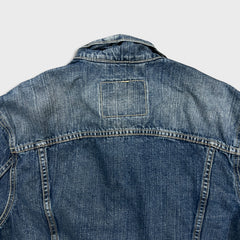 Levi's Type 3 Jean Jacket Mens Medium Blue Dark Wash Denim Western Trucker