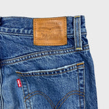 Levi's Wedgie Jeans Womens 25x27 Blue Slim Tapered Leg High Rise Medium Wash Pants
