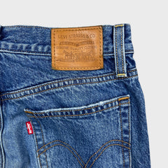 Levi's Wedgie Jeans Womens 25x27 Blue Slim Tapered Leg High Rise Medium Wash Pants