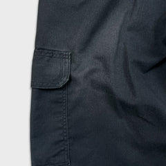 Dickies Pants Mens 32x30 Black Wide Baggy Cargo Workwear Casual Chino Trousers