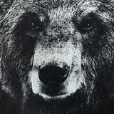 Vintage 90s Grizzly Bear T Shirt Mens Large Black Faded Distressed Animal Tee