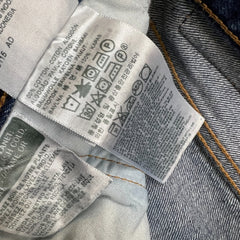 Levi's 501 T Jeans Mens 32x28 Blue Taper Fit Distressed Dark Wash Denim Pants