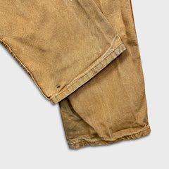 Dickies Pants Mens 28x32 Beige Straight Leg Faded Hammer Loop Canvas Workwear