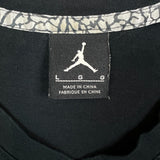 Nike Jordan Brand T Shirt Mens Large Black Sportswear Jumpman V Neck Pocket Tee