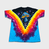Liquid Blue Space Shroom T Shirt Mens 3XL Multicolor Tie Dye Graphic Tee