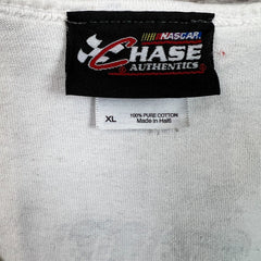Vintage Y2K Chase Authentics Dale Jr Tank Top Mens XL White NASCAR Racing Sleeveless
