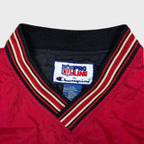 Vintage Champion NFL Pro Line San Francisco 49ers Jacket Mens Small Red 90s Pullover