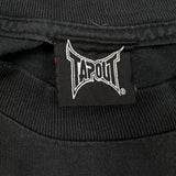 Vintage Y2K Tapout T Shirt Mens Large Black Spray Paint Faded UFC MMA Graphic Tee