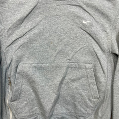 Nike Sportswear Hoodie Mens Small Gray Swoosh Standard Issue Hooded Sweater