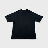 Vintage Y2K Blank T Shirt Mens Large Black Sun Faded Classic Short Sleeve Tee