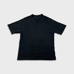 Vintage Y2K Blank T Shirt Mens Large Black Sun Faded Classic Short Sleeve Tee