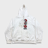 Mitchell & Ness Toronto Raptors Hoodie Mens XL White Basketball NBA Hooded Sweater