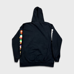 HUF x South Park Hoodie Mens Large Black Graphic Skateboard Hooded Sweatshirt