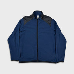 Vintage Y2K Nike Fit Therma Fleece Mens Medium Blue Swoosh Sportswear Full Zip Outdoor Jacket