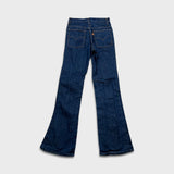 Vintage 80s Levi's 684 Jeans Mens 28x32 Blue Big Bells Bell Bottoms Dark Wash Orange Tab Denim Pants